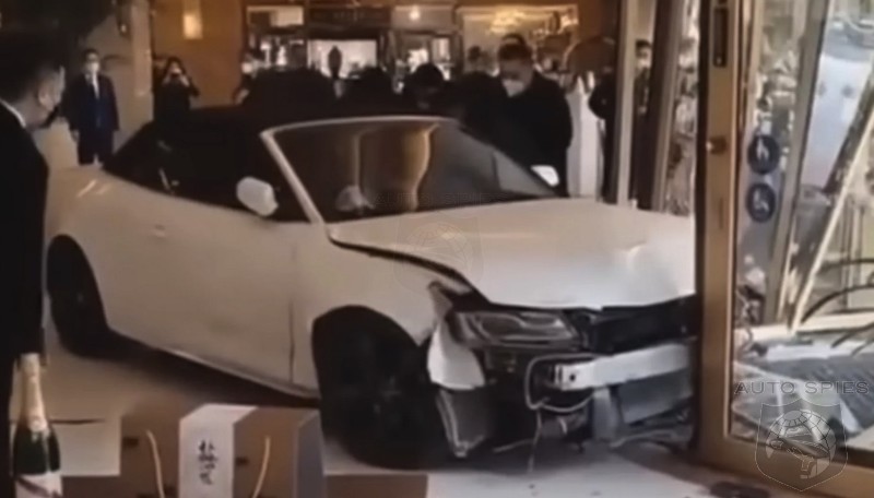 WATCH: Furious Guest Uses Audi To Turn Hotel Lobby Into A Drive Through